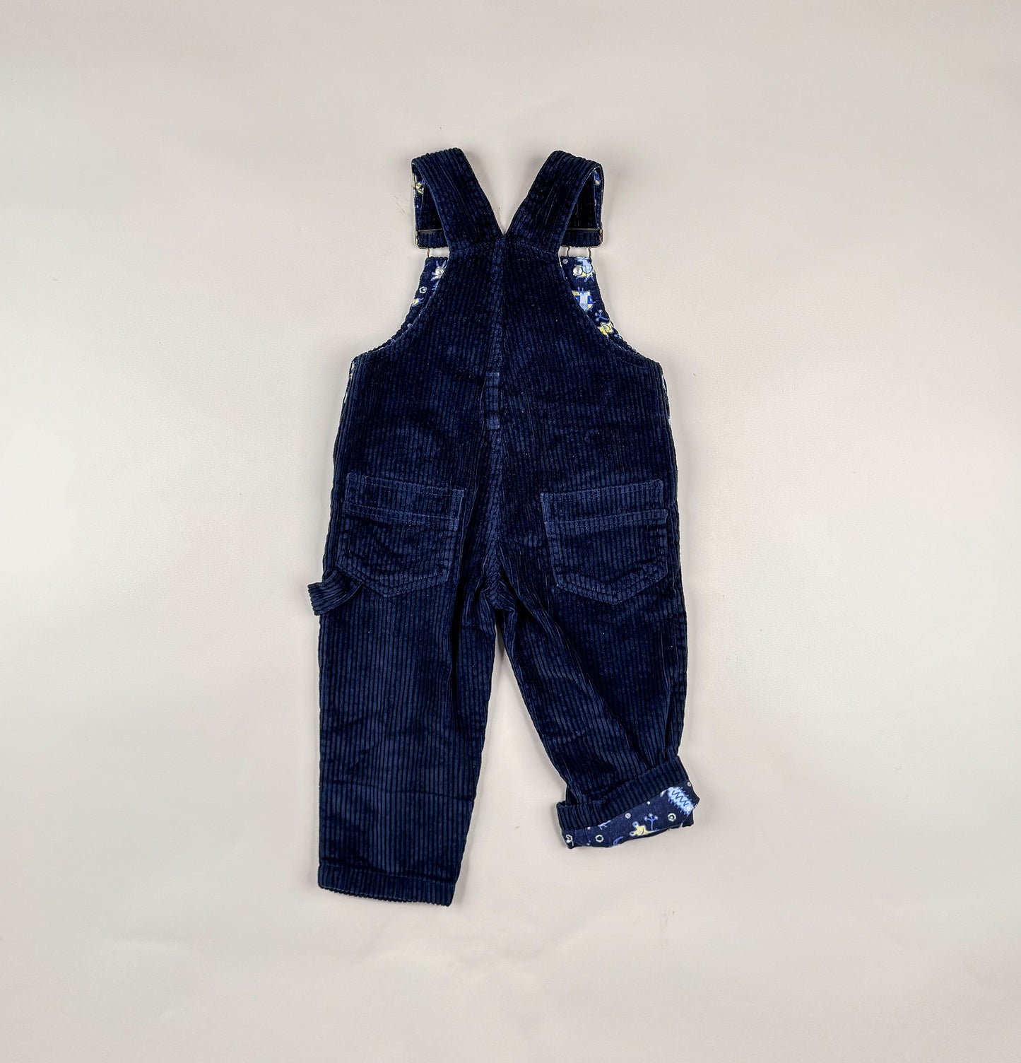 Corduroy Overalls in blue