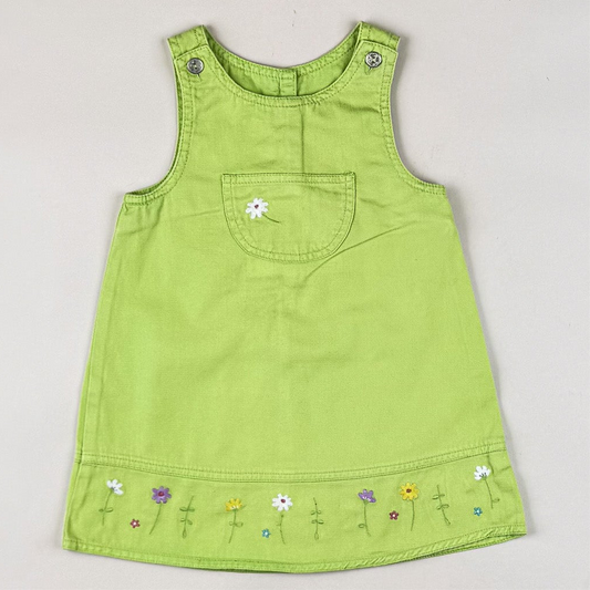 Vintage Denim Dress with Embroidery