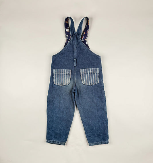 Corduroy Overalls in blue