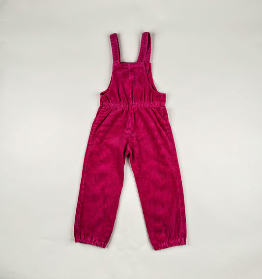 Corduroy Overalls in pink