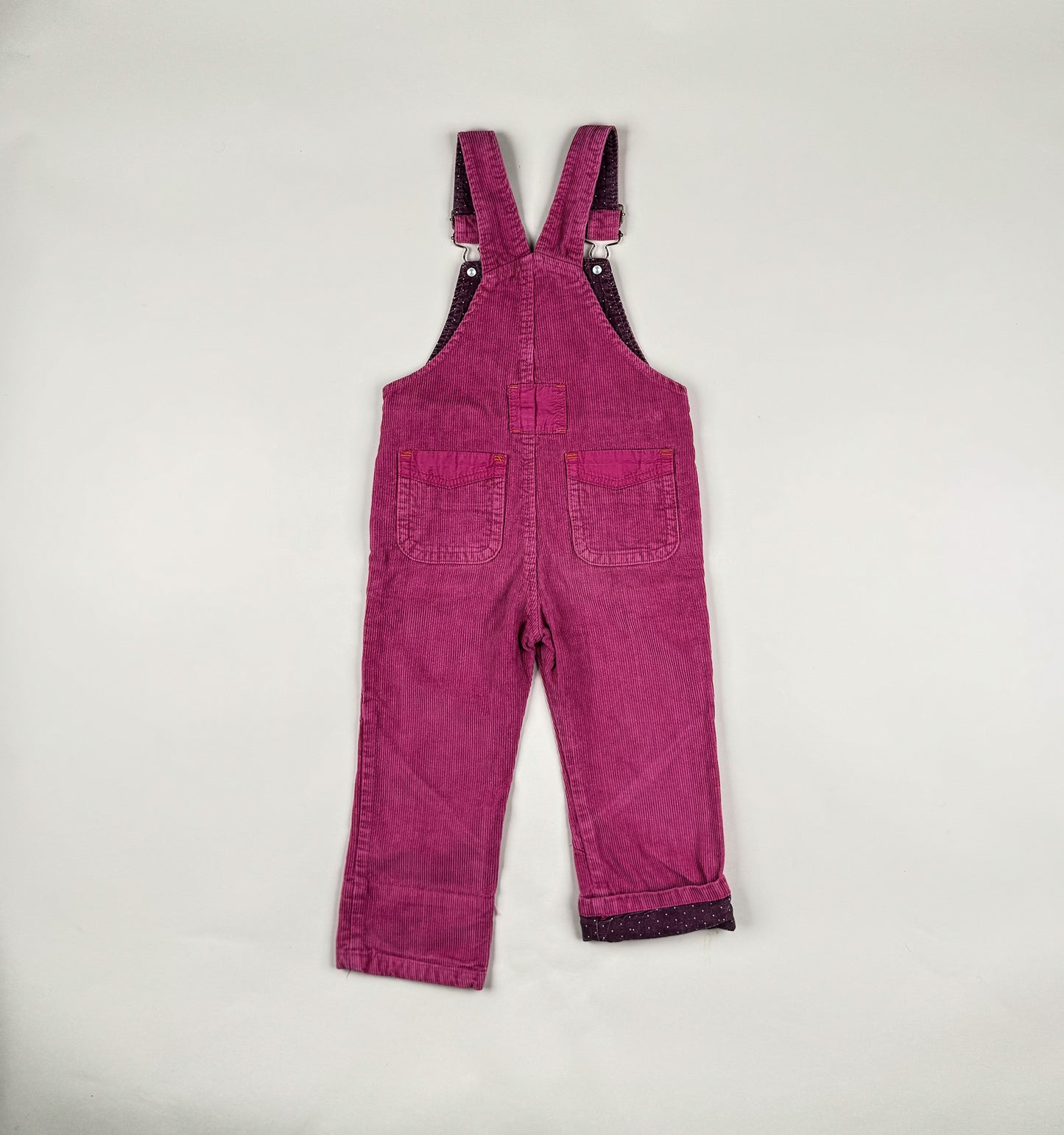 Corduroy Overalls in pink