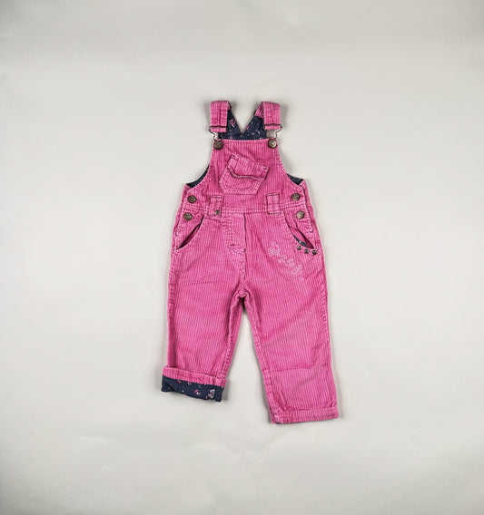 Corduroy Overalls in pink