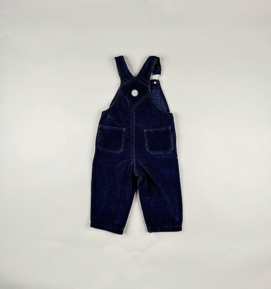 Corduroy Overalls in blue