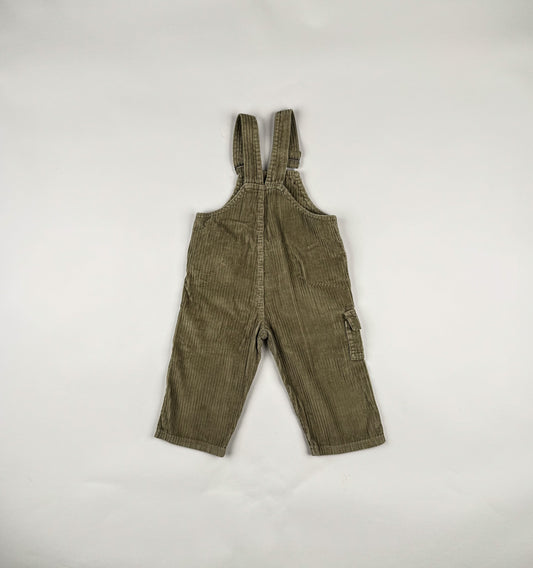 Corduroy Overalls in beige