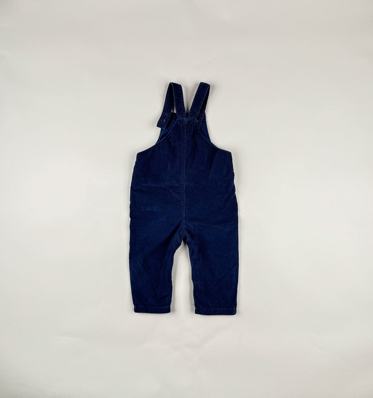 Corduroy Overalls in blue and green