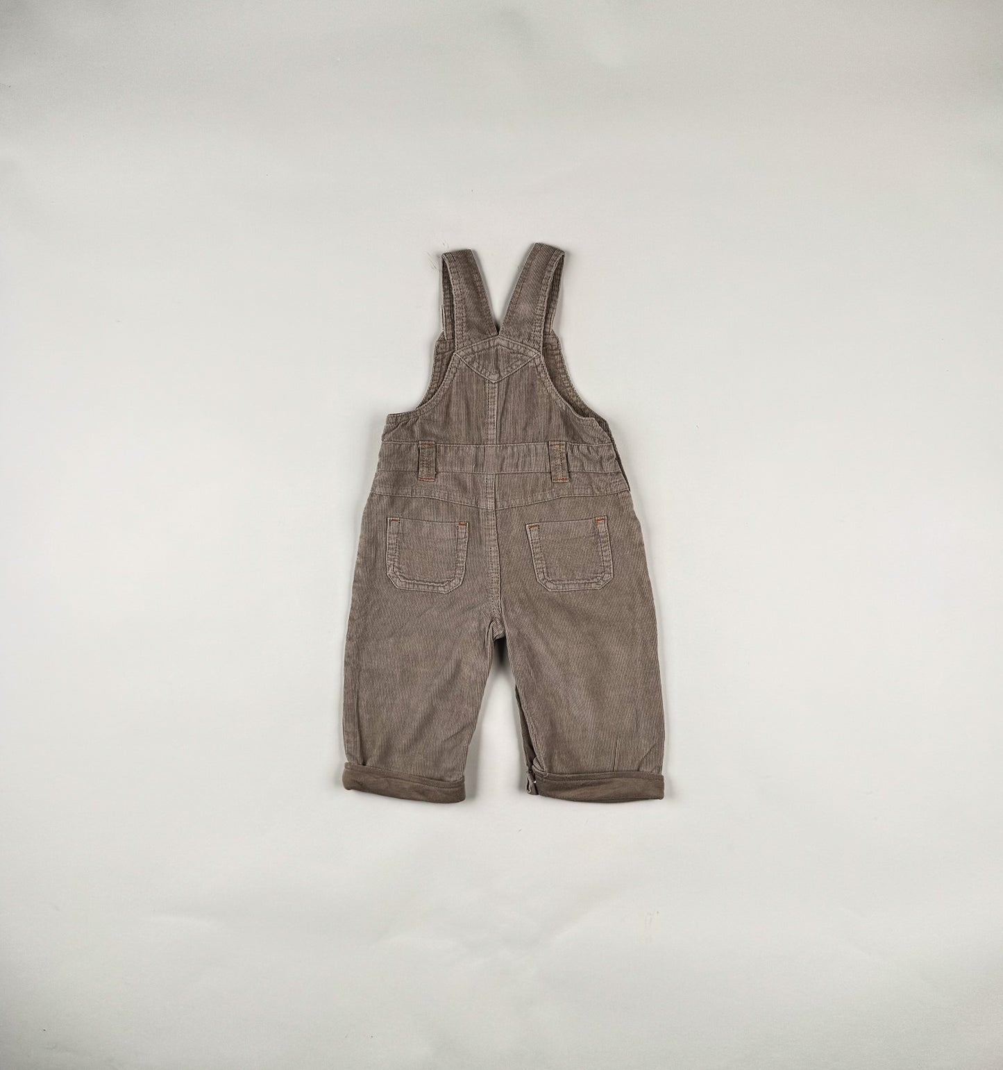 Corduroy Overalls in beige