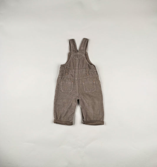 Corduroy Overalls in beige