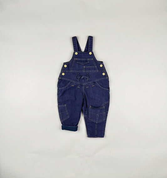 Lined Overalls in blue