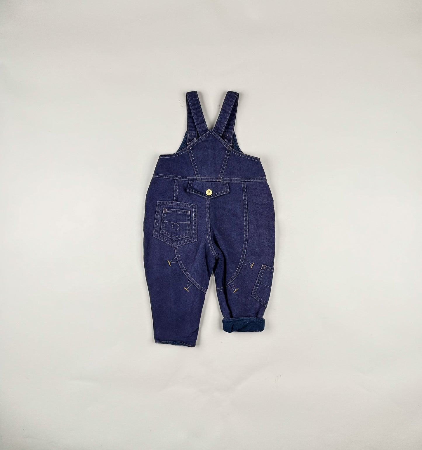 Lined Overalls in blue