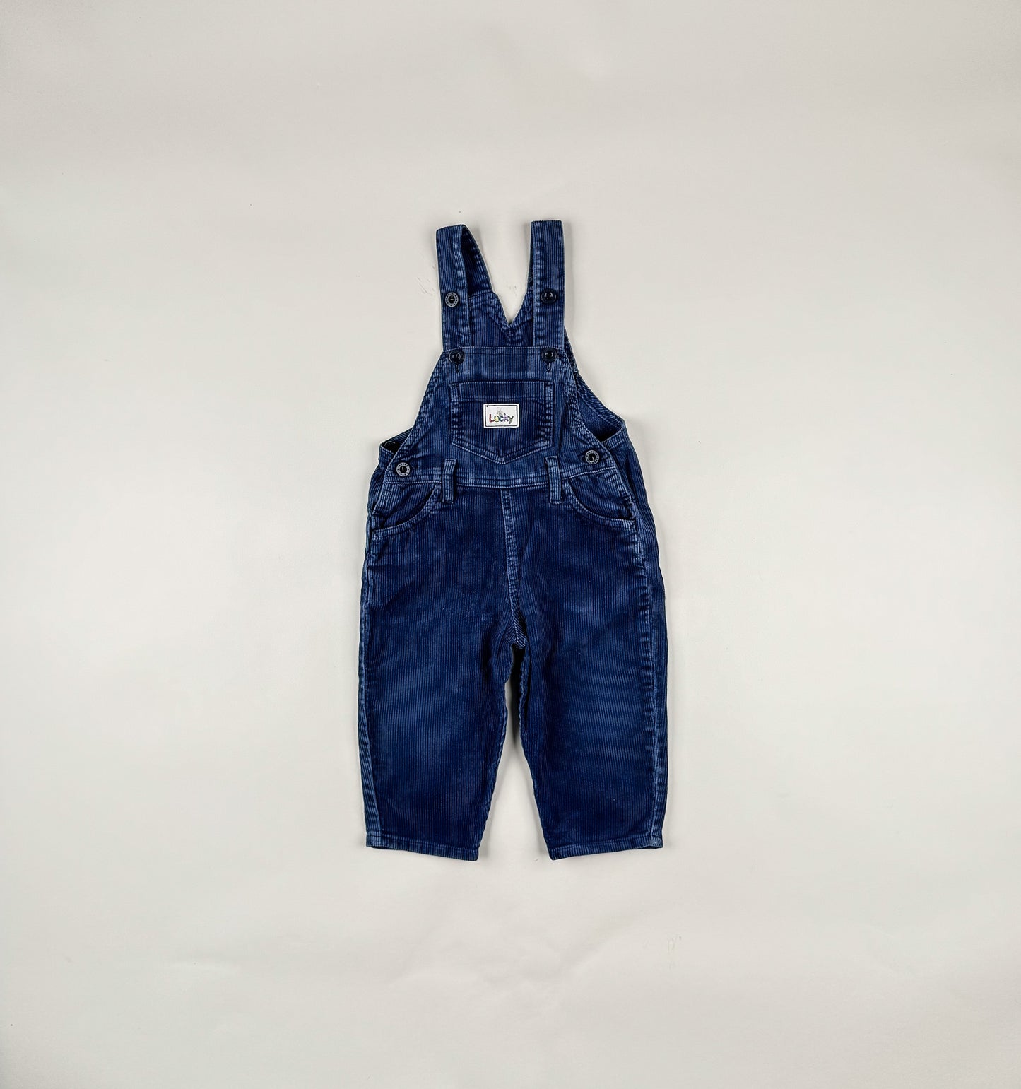 Corduroy Overalls in blue