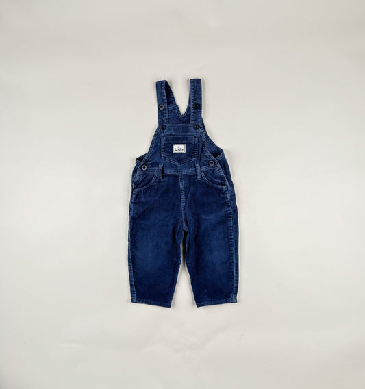 Corduroy Overalls in blue