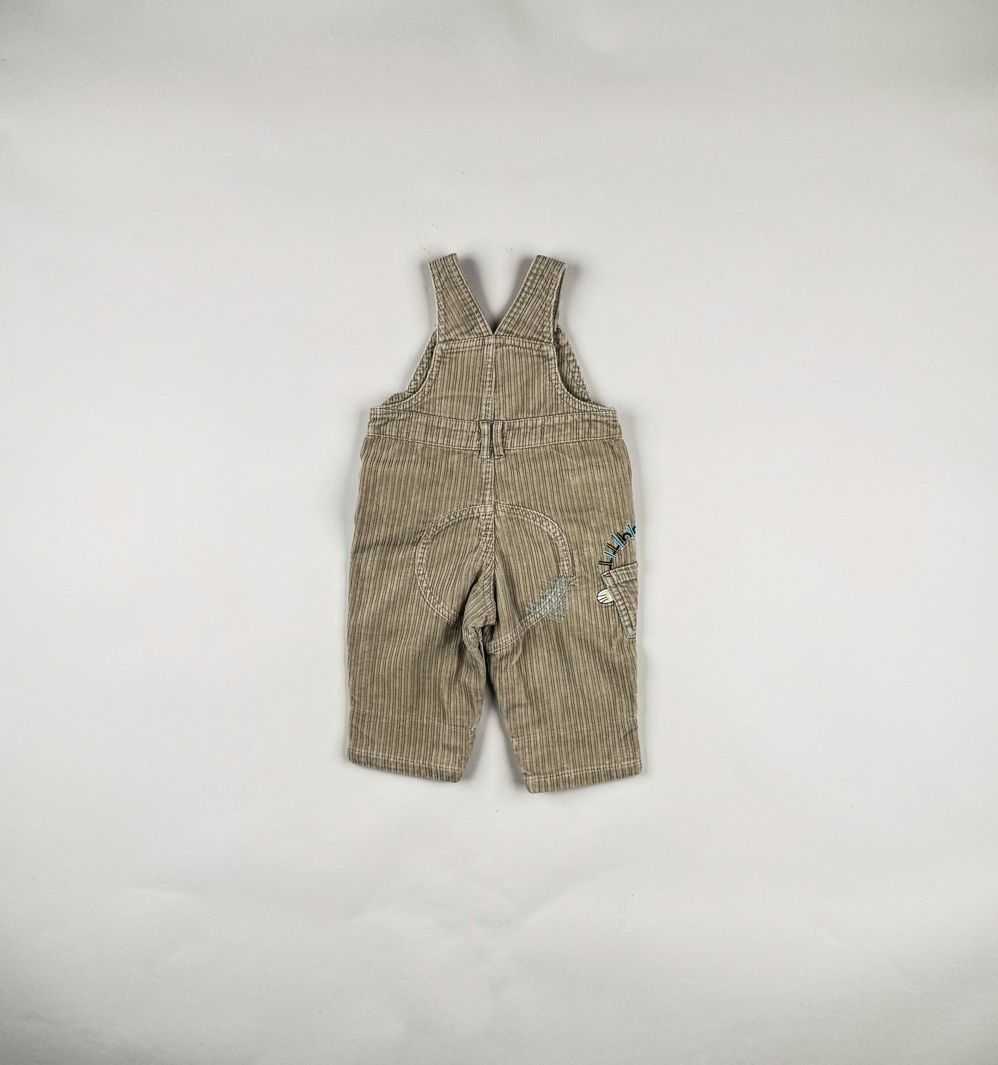 Corduroy Overalls in beige