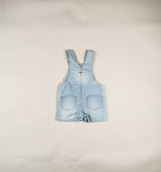 Shortalls in blue and white