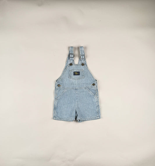 Shortalls in blue and white