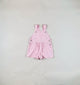 Shortalls in pink and white