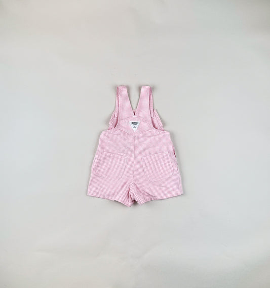 Shortalls in pink and white