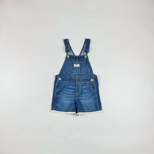 Shortalls in blue and white