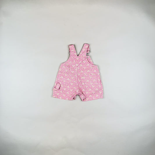 Shortalls in pink, white and yellow