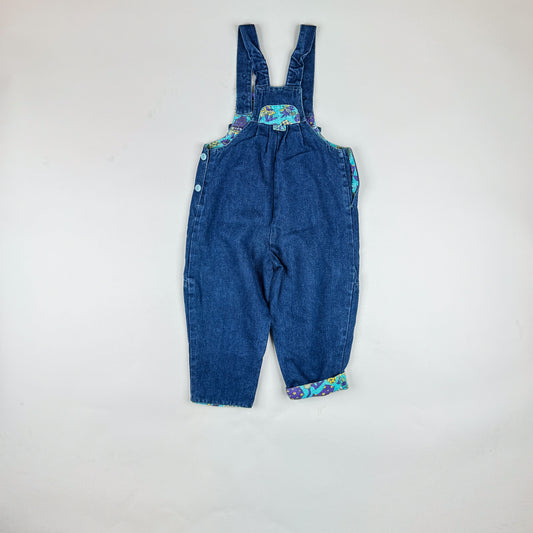 Overalls in blue and multi