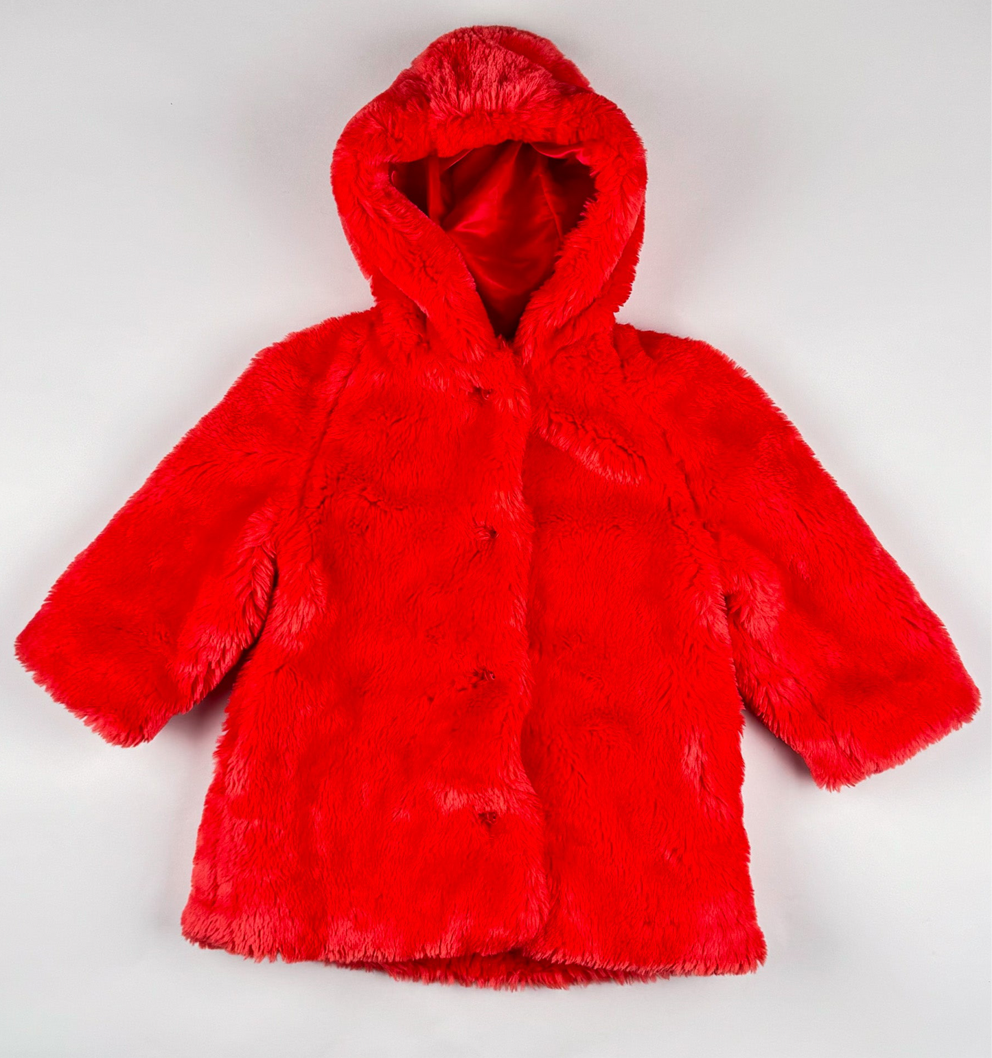 Fluffy Coat in red