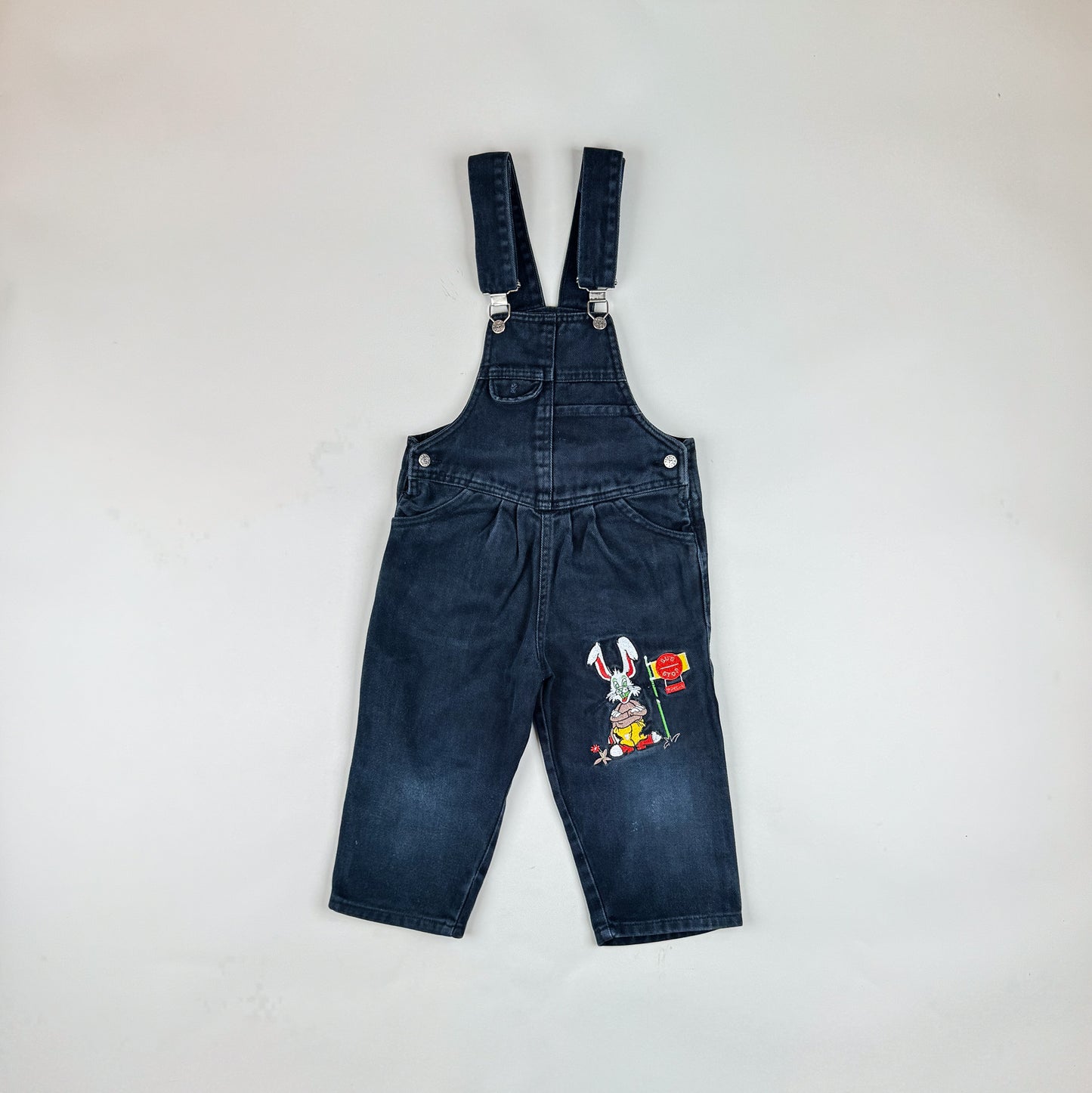 Overalls in black, grey and multi