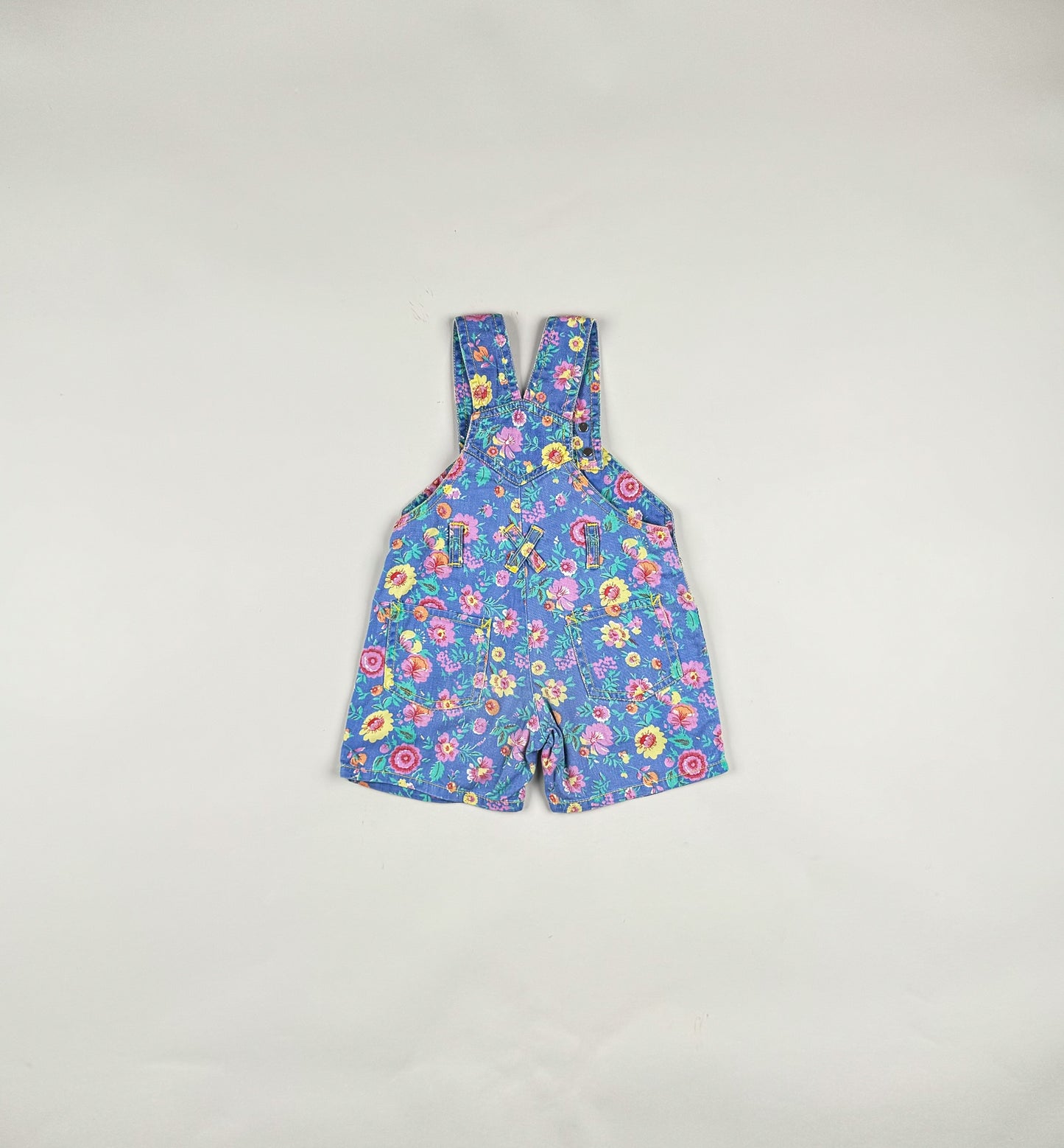 Shortalls in blue and multi