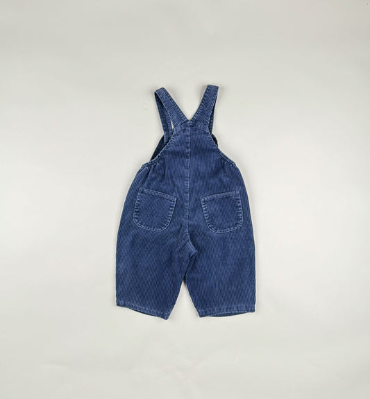 Corduroy Overalls in blue