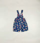 Shortalls in blue and multi