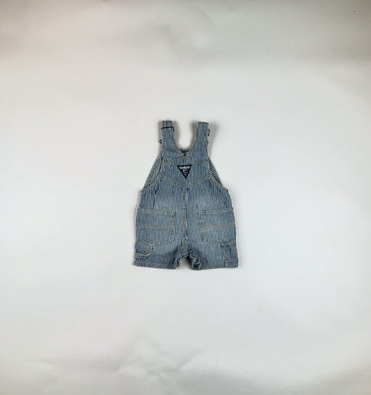 Shortalls in blue and white