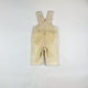 Corduroy Overalls in beige and yellow