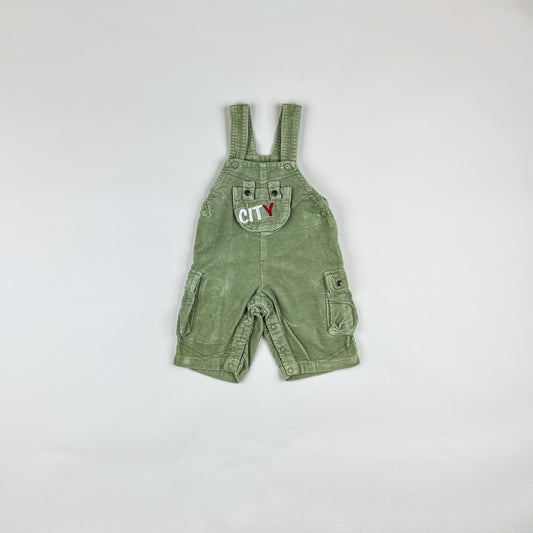 Corduroy Overalls in green