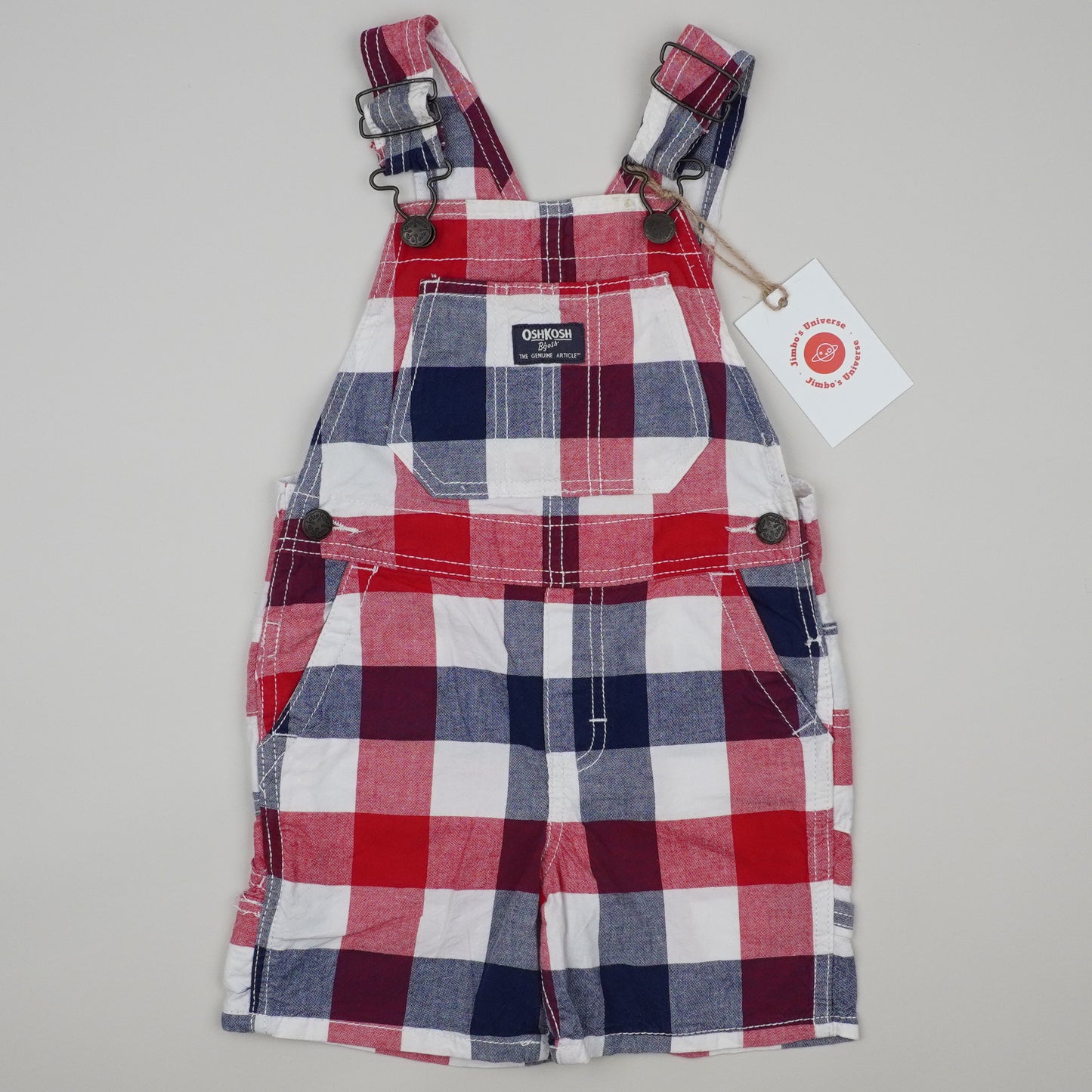 OshKosh Checkered Shortalls