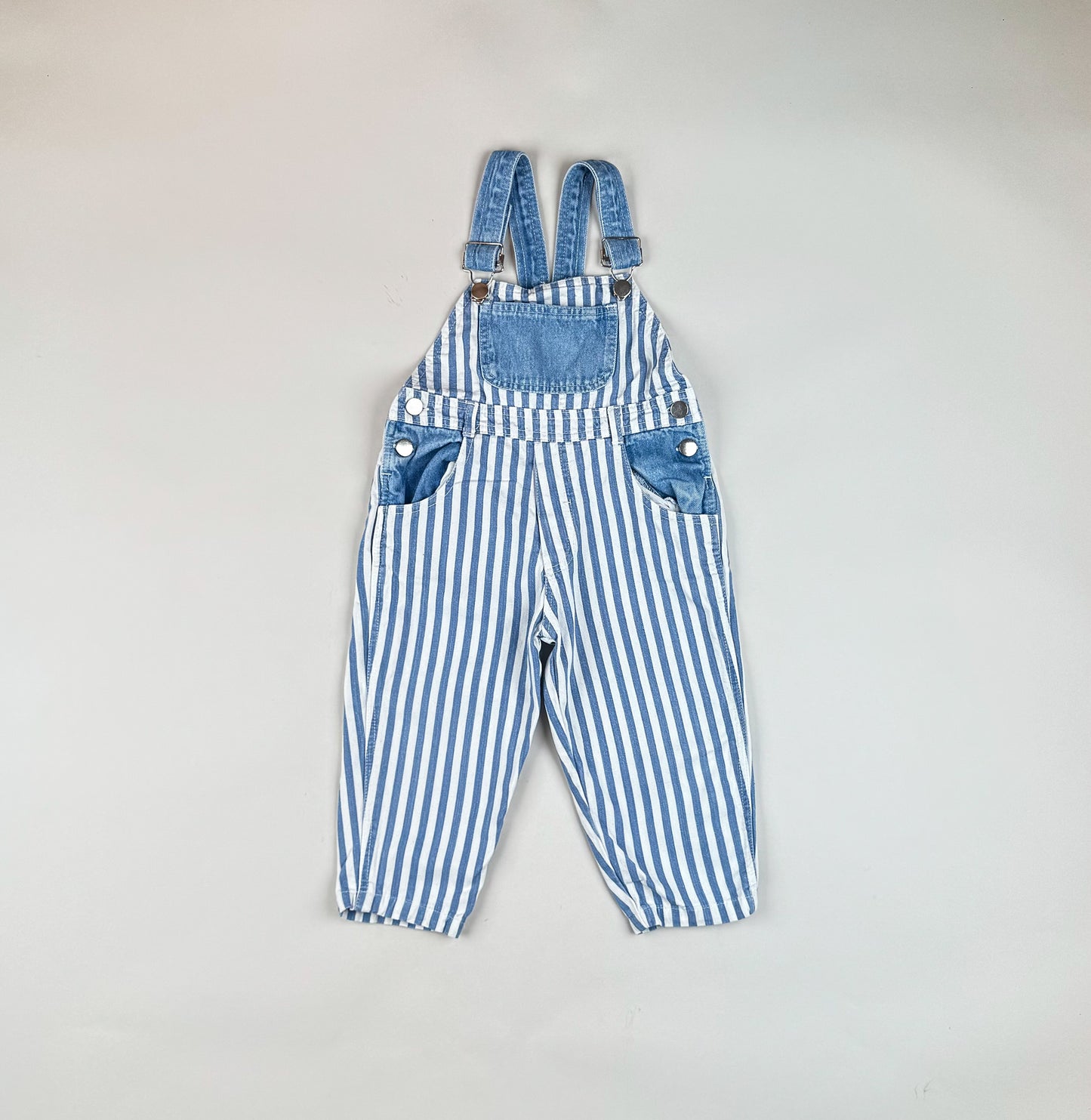 Striped Vintage Overalls