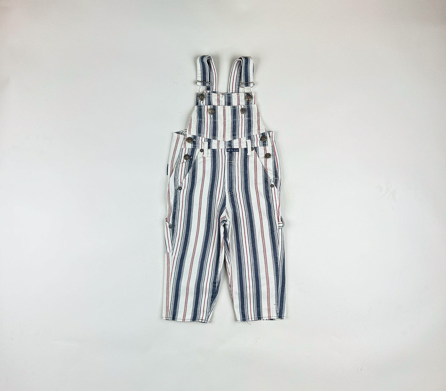 Striped Vintage Overalls