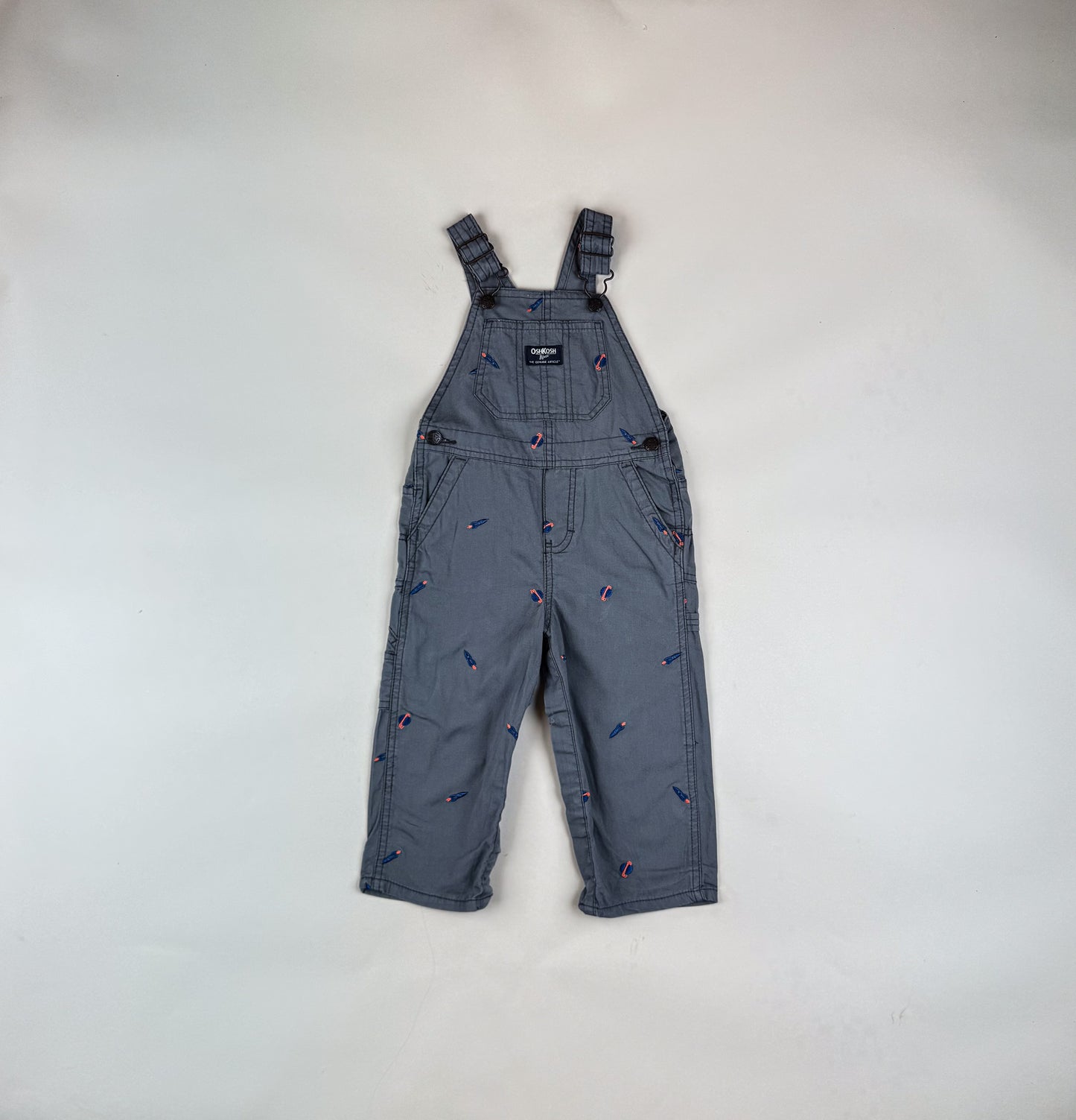 OshKosh Overalls with Embroided Planets and Rockets