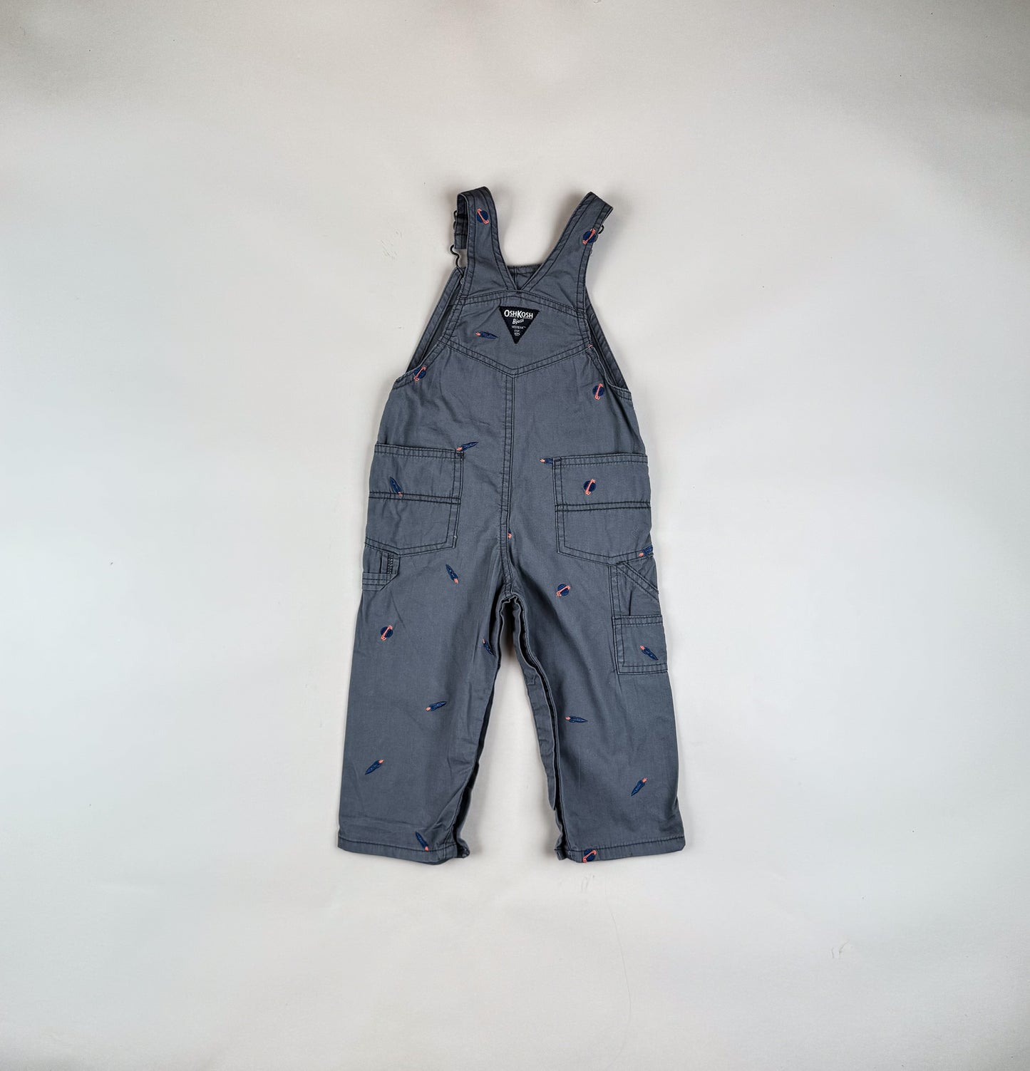 OshKosh Overalls with Embroided Planets and Rockets