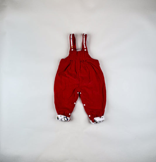 Lined Vintage Corduroy Overalls