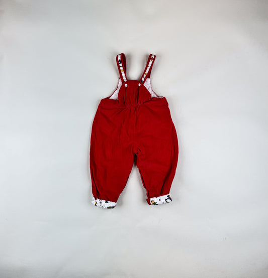 Lined Vintage Corduroy Overalls