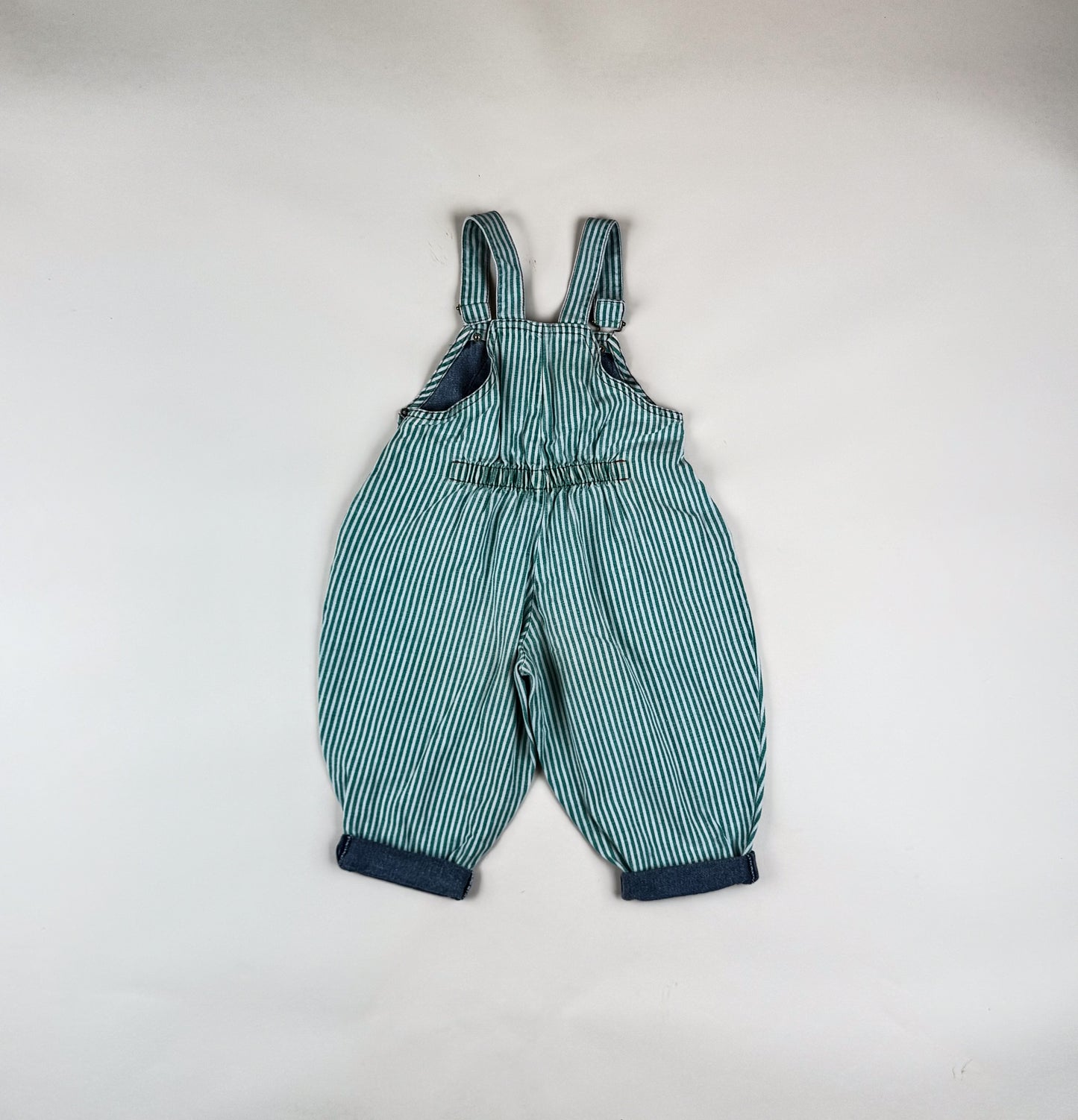 Vintage Overalls with Stripes