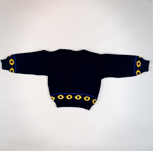 Vintage Color Block Sweater