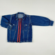 Denim Jacket in blue and red