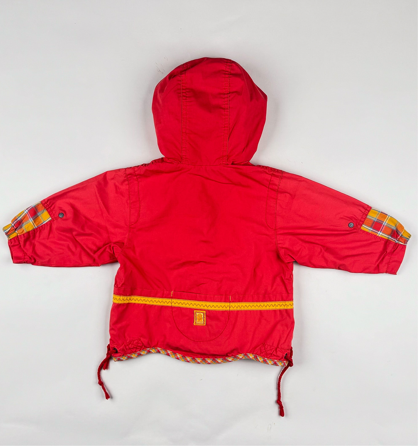 Hooded Jacket in red and yellow