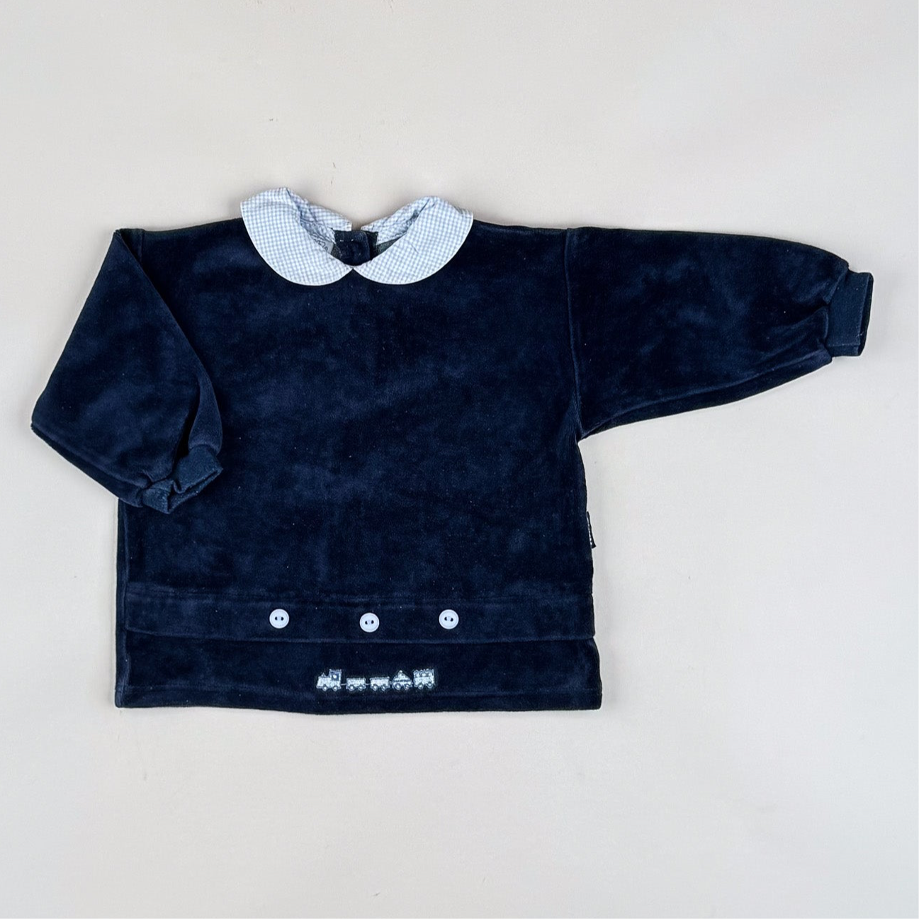 Vintage Velvet Shirt with Embroidery