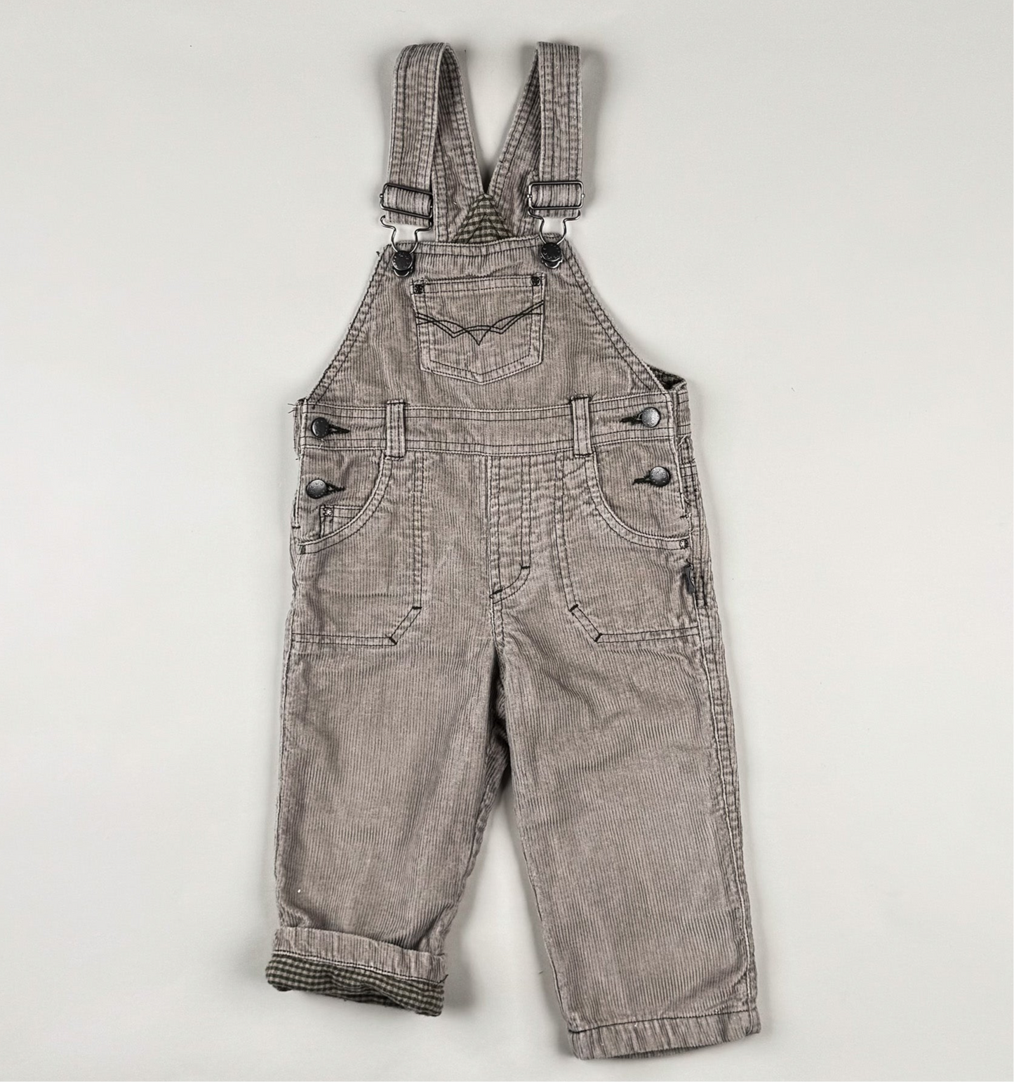 Lined Corduroy Overalls