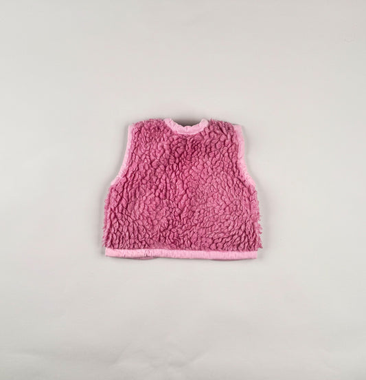 Wool Vest in pink