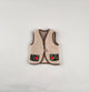 Wool Vest in beige and multi