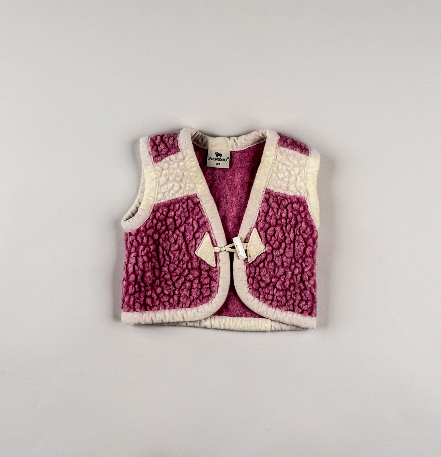 Wool Vest in pink