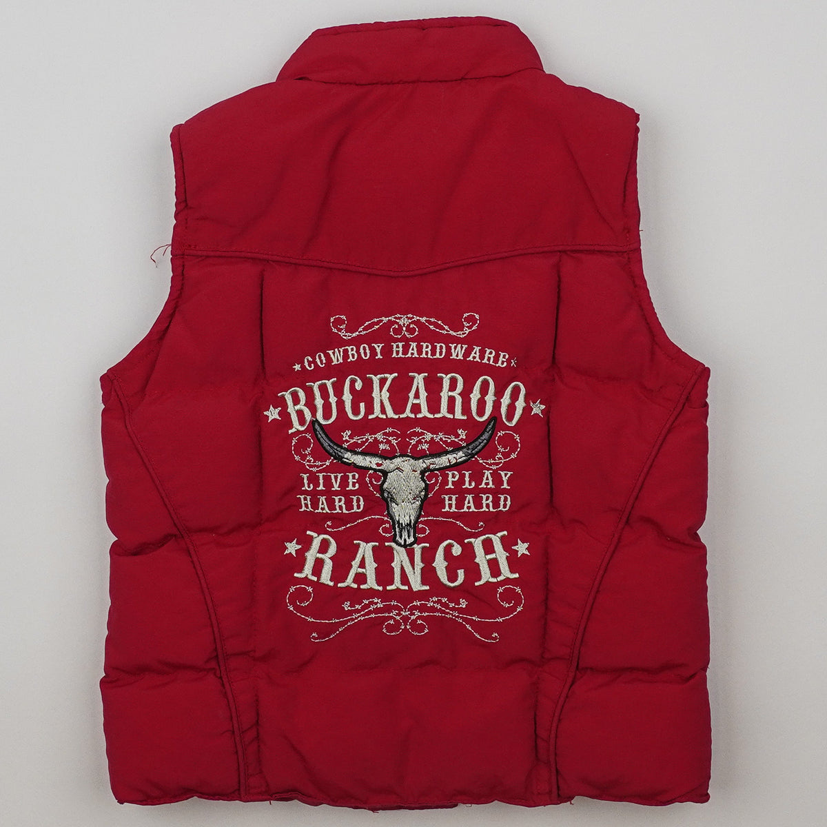 Vintage Cowboy Hardware Vest with Embroidery