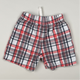 Short in blue, red and white