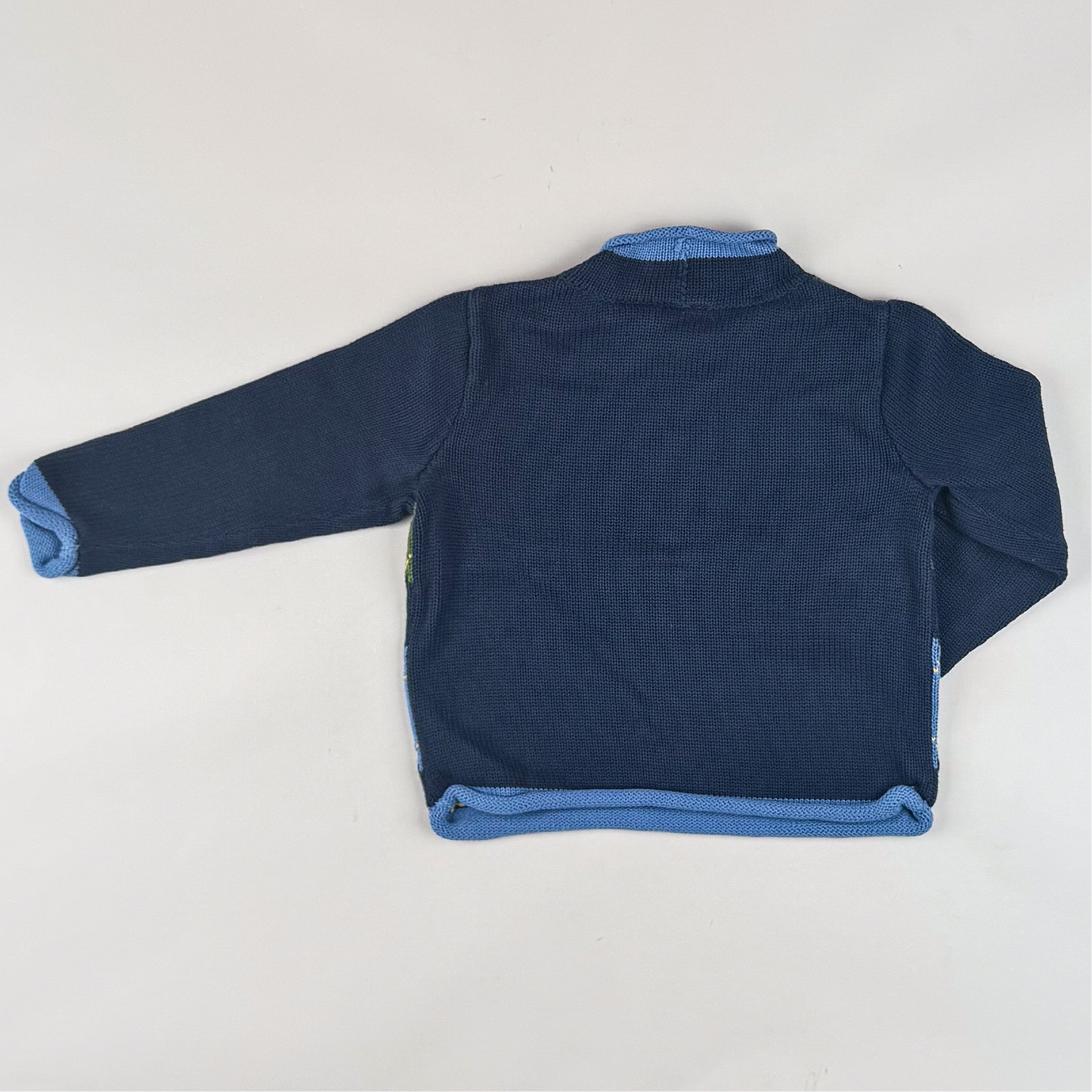 Sweater with Embroidered Dogs